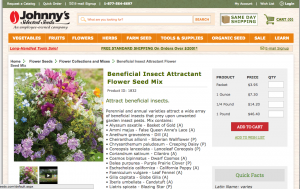 Johnny's Beneficial Seed Mix